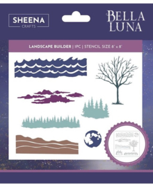 Sheena Douglass  Bella Luna stencil landscape builder