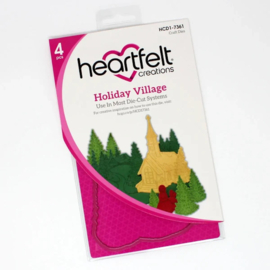 Heartfelt Creations Holiday Village bundel kopen – stempel + snijmal met 10% korting