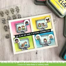 Lawn Fawn stempel set  virtual friends