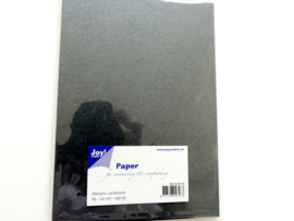 Joy donker grijs metallic cardstock