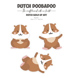 Dutch Doobadoo  stencil  Build Up Hamster
