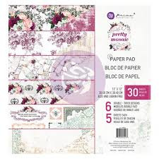 prima marketing paper pad  pretty mosaic 12"x12"