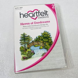 Heartfelt Creations Haven of Daydreams stempelset kopen – rustgevend tafereel met brug, park en water voor sfeervolle kaarten