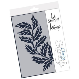 Clarity stencil  LEAFY STRIP  A5