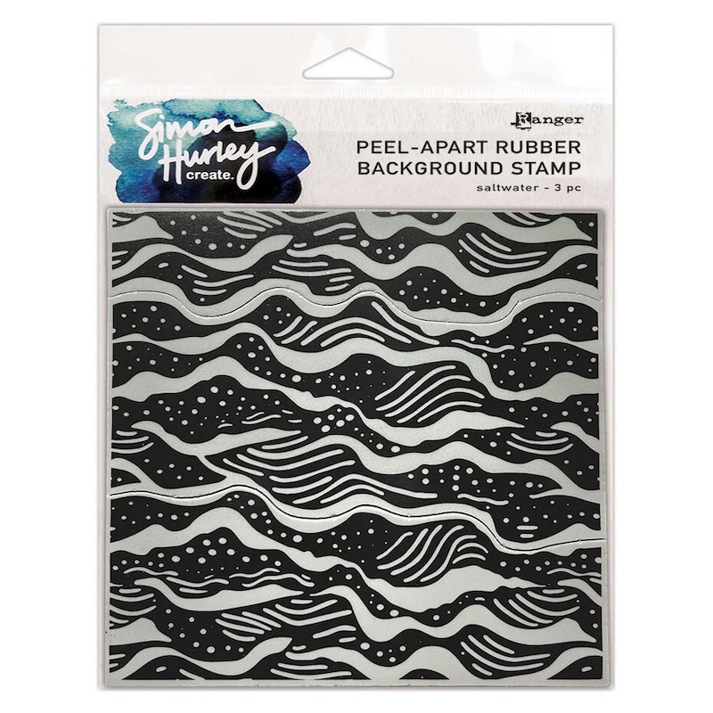 🌊 Maak een creatieve splash met de Saltwater Background Stamp van Simon Hurley