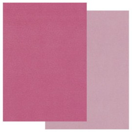 Clarity coloured parchment paper   pink licht en donker