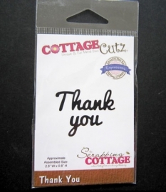 Cottage Cutz die  thank you  CCX-037