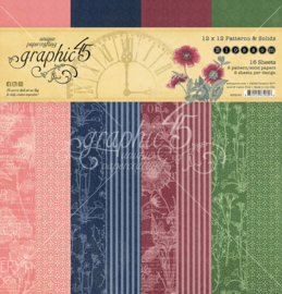 Graphic 45 Bloom 12x12 Patterns & Solids – Fleurige basis voor romantische en botanische creaties