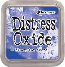 Ranger distress oxide ink pad blueprint sketch