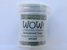 WOW embossing powder sensational sage WS56R