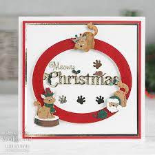 Sue Wilson Craft Die Festive Collection Meowy Christmas (CED3224)