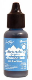 Tim Holtz  Alcohol Ink sailboat blue