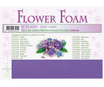 dark violet flower foam