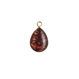 Hanger goud tijger print