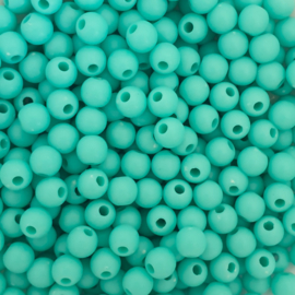 Acryl kraaltje zeegroen - ca. 6mm