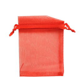Organza zakje small rood