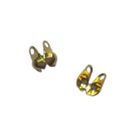 Kalotje goud - voor 2mm bolletjesketting