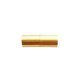 Magneetslot goud voor 6mm leer / koord
