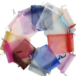 Organza zakjes small - voordeelmix  10 stuks