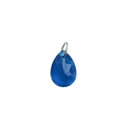 Hanger acryl druppel blauw