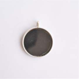 Lichte hanger zilver voor cabochon 16mm