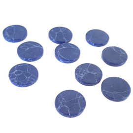 Cabochon stone look blauw - 12mm