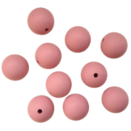 Siliconen kralen roze-rood