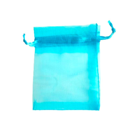 Organza zakje small aqua