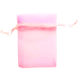 Organza zakje small lichtroze