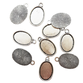 Setting bedel ovaal voor cabochon 13x18mm