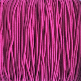 Elastiek  fuchsia roze 1mm