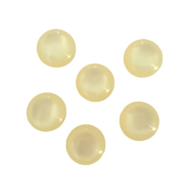 Polaris cabochon shiny ivory - 12mm