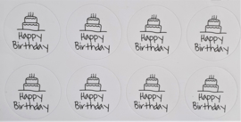 Stickervel Happy Birthday