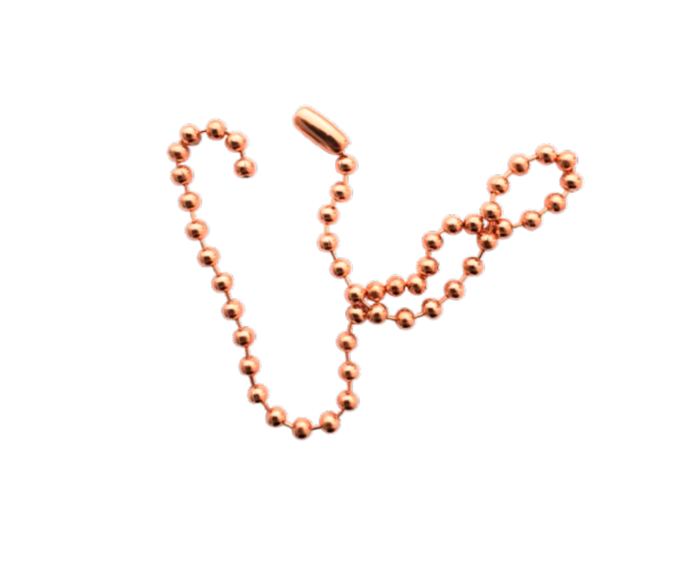 Bolletjesketting ca. 2mm rosé goud