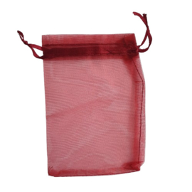 Organza kadozakje medium donkerrood