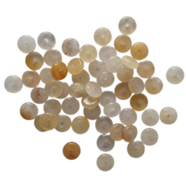 Natuursteen kralen kwarts white honey