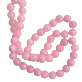 Kraal jade lichtroze - ca. 8mm