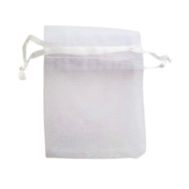 Organza zakje small wit