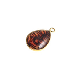 Hanger goud tijger print