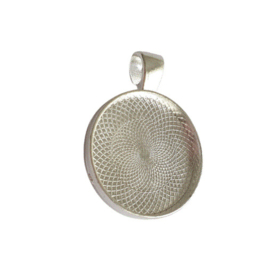 Setting / hanger zilver voor 20mm cabochon