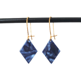 Resin hanger ruit blauw