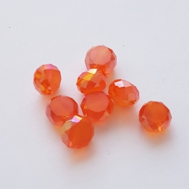 Facetkraal schijf oranje - 5x8mm