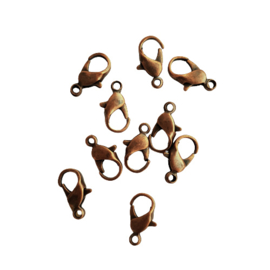 Karabijnslotje brons - ca. 12mm