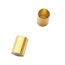 Magneetslot goud voor 6mm leer / koord