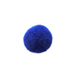 Pompom koningsblauw - ca. 18mm