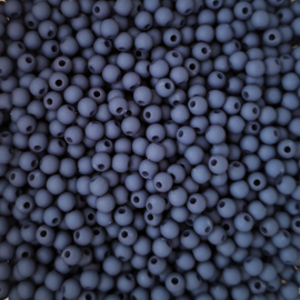 Acryl kraaltje mat donkerblauw  - ca. 4mm