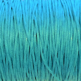 Waxdraad aquablauw - 1mm
