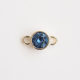 Puntsteen clear blue SS39 (8mm)