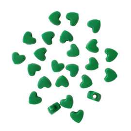 Acryl hart groot gat groen