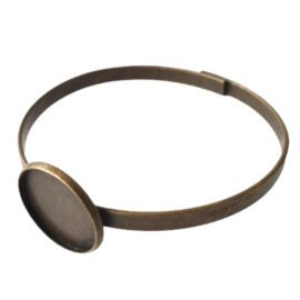Armband voor 20mm cabochon brons